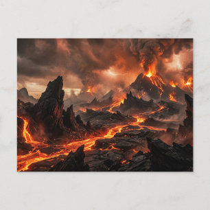 Vulkanlava Postkarte