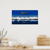 Vulkanposter gefroren poster (Küche)