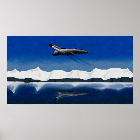 Vulkanposter gefroren poster (Vorne)