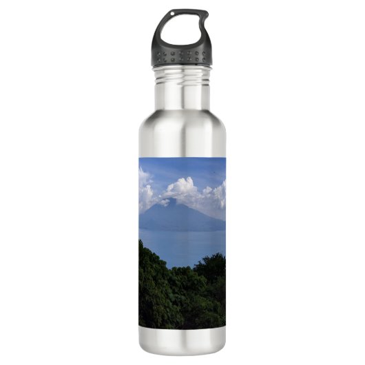 Vulkansee Atitlan Edelstahlflasche (Vorderseite)