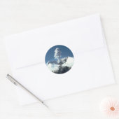 Vulkanszene Runder Aufkleber (Umschlag)