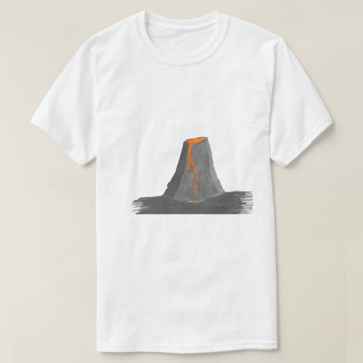 Vulkanzeichnung T-Shirt (Design vorne)
