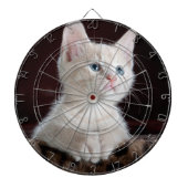Vulnerable White Kitten Dartscheibe (vorne)