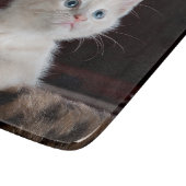 Vulnerable White Kitten Schneidebrett (Ecke)