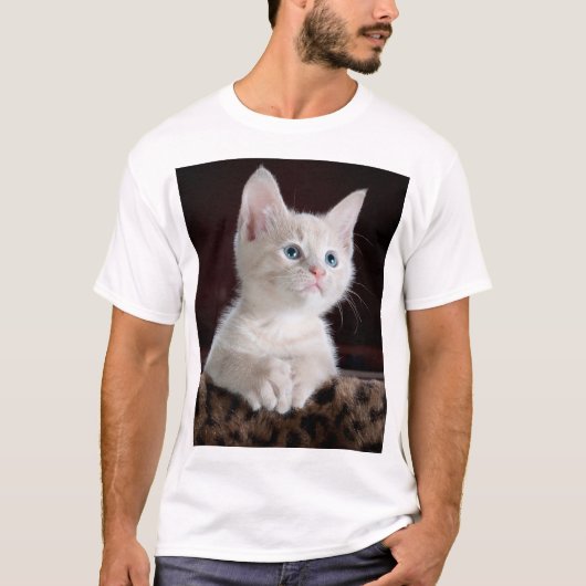 Vulnerable White Kitten T-Shirt (Vorderseite)
