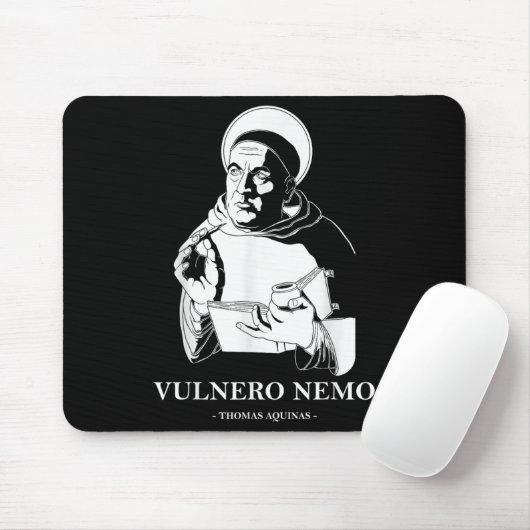 Vulnero Nemo katholischer Saint Thomas Aquinas Quo Mousepad (Mit Mouse)