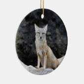 Vulpes corsac keramik ornament (Rechts)