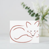 Vulpes Vulpes Postkarte (Stehend Vorderseite)