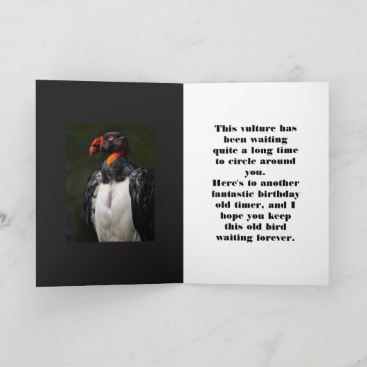 VULTUR PATIENCE BIRTHDAY CARD DANKESKARTE (Innenseite)