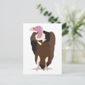 Vulture Bird-Illustration Feiertagspostkarte (Stehend Vorderseite)