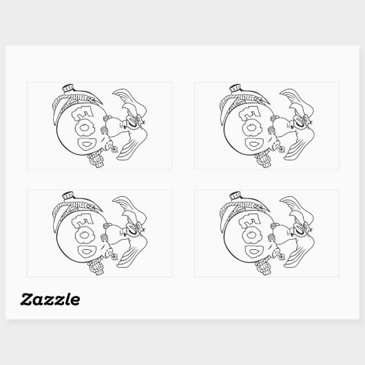 Vulture Cannonball Pick Rechteckiger Aufkleber (Blatt)