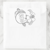 Vulture Cannonball Pick Rechteckiger Aufkleber (Tasche)