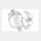 Vulture Cannonball Pick Rechteckiger Aufkleber (Vorderseite)