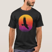 Vulture Eagle Bird Flying in the Sky at Sunset Ani T-Shirt (Vorderseite)