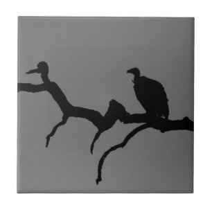 Vulture Silhouette Fliese