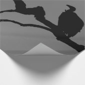 Vulture Silhouette Geschenkpapier (Ecke)