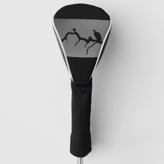 Vulture Silhouette Golf Headcover (Vorderseite)
