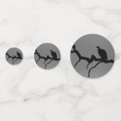 Vulture Silhouette Konfetti (Rückseiten)