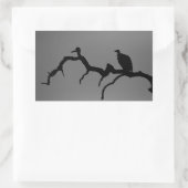 Vulture Silhouette Rechteckiger Aufkleber (Tasche)