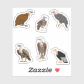 Vulture Stickers Aufkleber (Blatt)