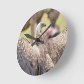 Vulture und Hyena Runde Wanduhr (Winkel)