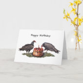 Vultures Birthday Card Karte (Gelbe Blume)