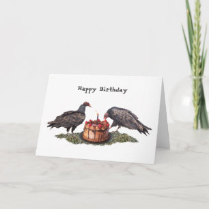 Vultures Birthday Card Karte
