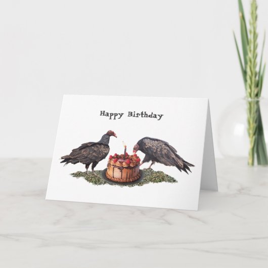 Vultures Birthday Card Karte (Vorderseite)