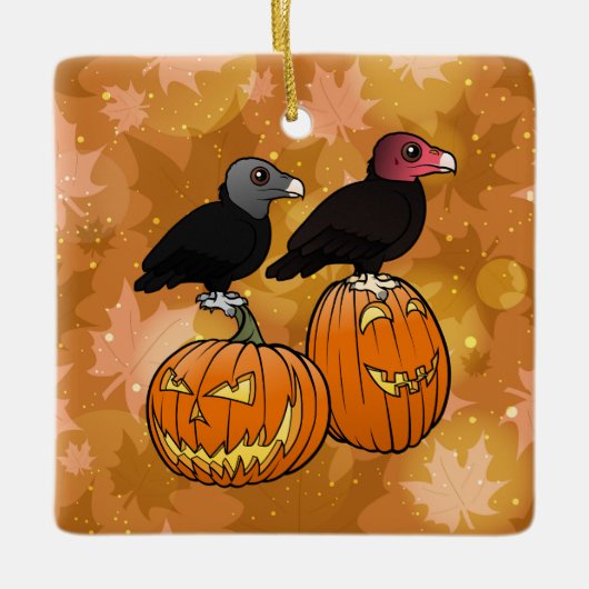Vultures Celebrate Halloween! Keramikornament (Vorderseite)