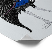 Vulturine Guineafowl Poster (Ecke)