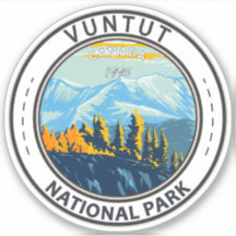 Vuntut National Park Canada Travel Art Vintag