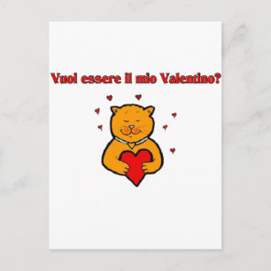 Vuoi essere il mio Valentino? Postkarte