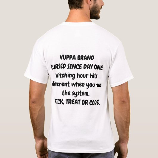 VUPPA Halloween Code-Shirt - Trick Treat oder Code T-Shirt (Rückseite)