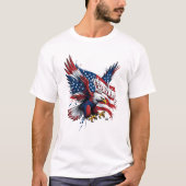 Vushii American Eagle Freedom Graphic Tee (Vorderseite)