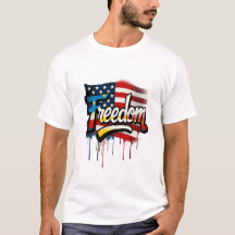 Vushii American Freedom Grafik T-Shirt