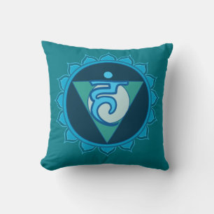 Vushuddha oder Throat Blue Chakra Cushion Kissen