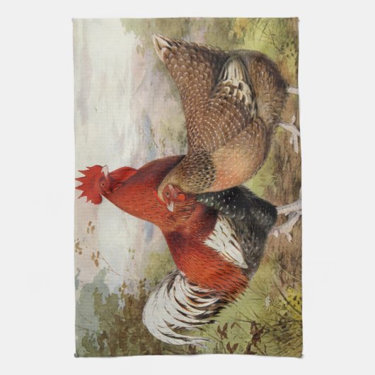 Vute Country Bauernhof Dachdecker Hühnchen Küchent Geschirrtuch (Vertikal)