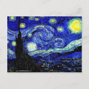 vVan Gogh Starry Night Fine Art Postkarte