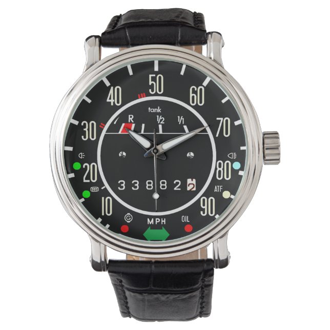 VW Beetle Classic Tachometer Armbanduhr (Vorderseite)