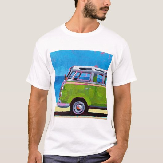 VW Van Painting - Gift for VW Van Enthusiasts T-Shirt (Vorderseite)