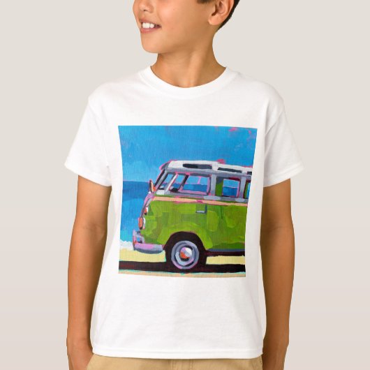 VW Van Painting - Gift for VW Van Enthusiasts T-Shirt (Vorderseite)