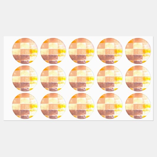 Vwndretti Yellow Soft Colors Etiketten (Blatt)