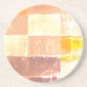 Vwndretti Yellow Soft Colors Getränkeuntersetzer (Vorne)