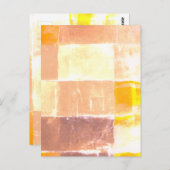 Vwndretti Yellow Soft Colors Postkarte (Vorne/Hinten)