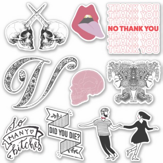 VW'S CHIC ICONS STICKERS AUFKLEBER (Vorderseite)