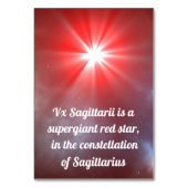 VX Sagittarii Tischnummer (Rückseite)