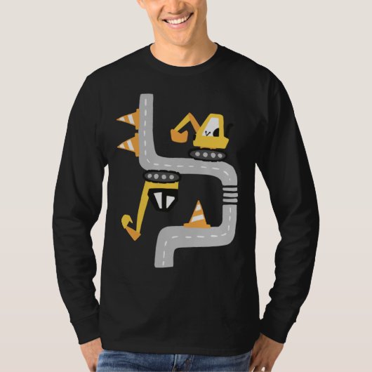 VXLS Construction Truck Excavator Concrete Mixer D T-Shirt (Vorderseite)