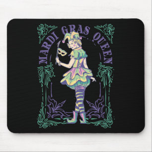 Vxls Mardi Gras Masken Karneval Frau Königin Karte Mousepad