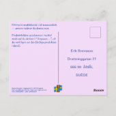 Vykort — Asher Postkarte (Rückseite)