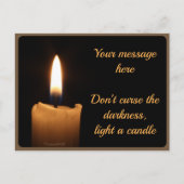 Vykort — Candle Postkarte (Vorderseite)